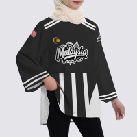 [F]Women's Top Muslim Long Sleeved Sportswear New Top Theme 68 Malaysia Home Button Independence and