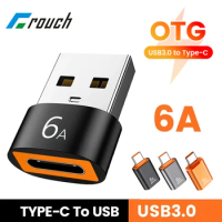 6A USB 3.0 Type C OTG Adapter Fast Charging Type C Male To USB Female Converter For Xiaomi Samsung Laptop OTG Connector