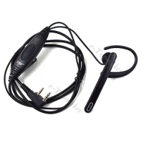 XQF 2 Pin PTT Mic Covert Earpiece Headset Accessories for Portable Radio Baofeng UV 5R UV-6R GT-3TP BF-888S UV-5X Walkie Talkie
