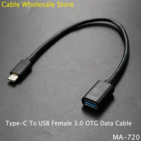 1Pcs Type-c OTG Data Wire Adapter Cable Type-C To USB Female 3.0 OTG Transfer Line Android Phone OTG Data Line