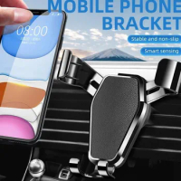 Universal Gravity Car Phone Holder Air Vent Clip Mount Mobile Cell Stand GPS Support For iPhone Samsung Xiaomi Huawei Car Stand