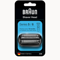 Braun Series 5/6 53B Electric Shaver Head Replacement - Black