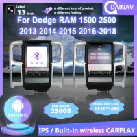 13 INCH Car Radio For Dodge RAM 1500 2500 2013-2018 Carplay Android 12 AUTO Multimedia Player GPS Navigation Head UNIT 2din