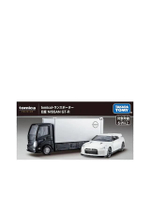 รถของเล่น Premium Truck Transport Nissan GTR สีขาว