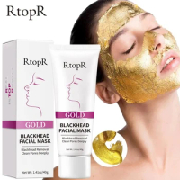 RtopR Clean Blackhead Mask ore Peeling Acne Treatment Nose Deep Cleansing Face Whitening Golden mud Whitening Face Care