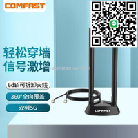【卓越優選館】促銷COMFAST CF-ANT2526I WIFI6雙頻天線1.2米延長底座雙SMA接口式機PCIE網卡AX20