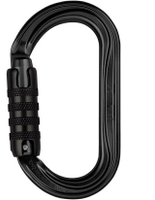 Petzl M33A TLN 帶鎖鉤環/O型勾環/三段鎖自動鎖勾環 OK Triact-lock 全黑版