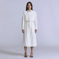 【LEVIS】BLUETAB™ 女款 丹寧牛仔連身長袖洋裝 人氣新品 001LS-0000