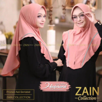 Jilbab Instan Hafsani Pet Antem Busa List Warna Hijab Zain Collection - Salem