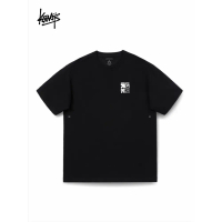 Baju-T Kuning Guling Guling KERWATS, Jenama Trendi, Longgar, Lengan Pendek, Sesuai untuk Lelaki dan