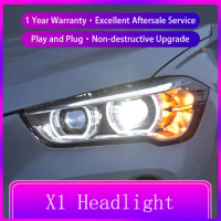 Auto Headlights For BMW F48F49 X1 2016-2019 Xenon Front Lamp LED Bulbs DRL Upgrade Head Light Projector Lens Car Accessories