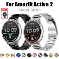 Stainless Steel Strap For Amazfit Active 2 Metal Strap For Amazfit Active 2 Round 44mm Wristband Wat