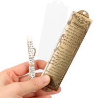 Mezuzah Alloy Decor Case Jewish Metal House Door Religious Scroll Mezuza Blessing Hebrew Holy Wall Vintage Plaque Pewter Judaica