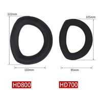適用於 Sennheiser HD700 HD800 HD800S 耳機套 耳罩 耳套 頭戴式耳機保護套 頭梁墊 皮頭梁