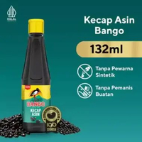 Bango Kecap Asin 132ml - Kecap Asin Cair Dari Kedelai Pilihan