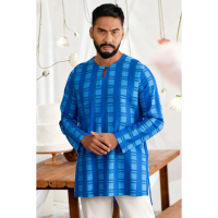 เสื้อคอกลมมุสลิม Arjuna Kurta สำหรับผู้ชายผู้ใหญ่ ยืดหยุ่น ไม่แตก เหมาะสำหรับกิจกรรมประจำวัน ลำลอง แ