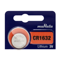 【muRata 村田】3V鈕扣型鋰電池 CR1632/CR-1632 - 5顆入