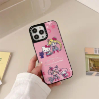 Kawaii Hello Kitty Cartoon Laser Phone Case Sanrio Anime Apple Iphone 14 13 12 11 Pro Max X Xr Xs Plus Pc Shockproof Cover Case