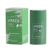 Hot Sale Green Tea Mask Stick Eggplant Cleansing Mask Purifying Clay Oil Control Anti-acne Facial Mask Black Head Remover