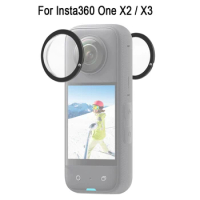 PULUZ High Clear Lens Guard Cover For Insta360 One X2 / X3 Sport Camera Sticky Lens Protective Cap Accessories