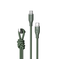 สายชาร์จ รุ่น RUGG USB-C TO USB-C [1.8M/6FT/USB2.0/3A-60W] สีเขียว