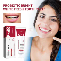 120g SP-4 Probiotic Whitening Shark Toothpaste Teeth Whitening Toothpaste Oral Care Toothpaste Fresh Breath Prevents Plaque