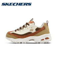 Skechers Women Chunky Sneakers D'LITES Platform Flats Shoes Women's Casual Trainers Ladies Fashion Outdoor Lightweight Sneakers