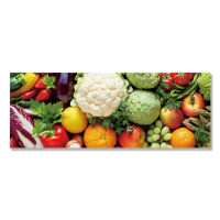 【24mama 掛畫】單聯式 油畫布 新鮮 營養 健康 有機食物 無框畫-80x30cm(蔬菜和水果)