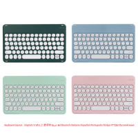 For iPad Keyboard Rechargeable Wireless Bluetooth-compatible Spanish Hebrew Korean Keyboard For iOS Android Windows Phone Tablet