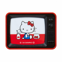 asdfkitty*日本製 KITTY 50週年紀念 復古電視機造型磁鐵-牛奶金魚-冰箱貼 裝飾磁鐵-正版商品