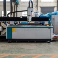 Industrial CNC Fiber Laser Cutting Machine Laser Power 1kw To 6kw For Mild Steel Stainless Carbon Iron Aluminium Copper Fab