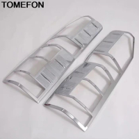 TOMEFON For Toyota HiAce Granvia Commuter 2019 2020 Rear Reflector Fog Light Lamp Cover Sticker Decoration Trim Accessories ABS