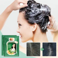 10pcs Plant Bubble Hair Dye Shampoo Black to White Dye Agent Long-lasting Hair Color Convenient And Effective Hair Dye Shampoo