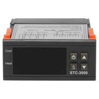Stc-3000 Led Digital Temperature Controller Thermostat Control Heating Cooling Sensor Humidity Meter