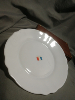 法國瓷器西餐盤花口盤子瓷器骨瓷碟子這種不多，尺寸口徑19公分