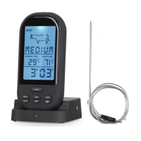 Digital Meat Thermometers Kitchen LCD Wireless BBQ Grill Thermometer Timer Alarm Home Food Cooking Meter with Probe