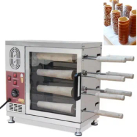 Electric Chimney Cake Oven Bakery Machine Kurtos Kalacs Oven Electric Donut Ice Cream Cone Maker Chimney Cake Grill Oven Machine