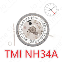 นาฬิกา Japan nh34 Movement ใหม่ ของแท้ 24 จิวเวล nh34a gmt 4 เข็ม 4R34 GMT วันที่ นาฬิกาอัตโนมัติ โล