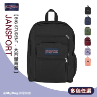 【JANSPORT】母親節禮物 後背包 經典校園背包 BIG STUDENT 雙肩包 15吋 筆電包 原43559 得意時袋