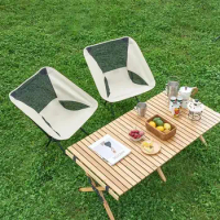 Outdoor Camping Chair Beach Fishing Chair Moon Chair Detachable Portable Foldable Lightweight Easy To Carry Travel Picnic Chair