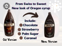 [READY STOCK] Oregon Swiss/Sweet Syrup Chocolate Caramel Palm Sugar Strawberry 860g/New Design(2634)