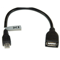 fujiei 包覆式USB A 母轉micro USB 公轉接線 25cm  傳輸線