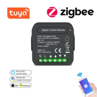 QS-Zigbee/Wifi-CP03 Tu-ya ZigBee/WiFi Curtain Switch Module for Roller Shutter Blinds Motor Smart Home Google Home Alexa Control