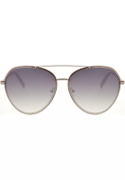 Kendall + Kylie Eyewear Kendall + Kylie Silver Oversized Aviator With Epoxy Detail Sunglasses