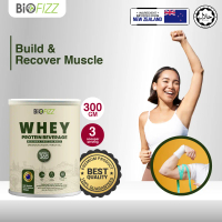 BIOFIZZ Whey Protein Powder 300g Workout Plan Muscle Gain & Diet Support Halal
