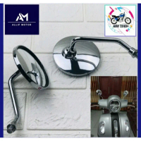 Spion Fazzio Spion retro model bulat cnc Fazzio 125 Tangkai pendek (BISA COD)