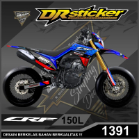 Decal stiker CRF full body motif Mandalika Racing Team desain bebas suka suka bisa ubah nama nomer