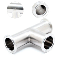 Stainss Steel Ss304 Sanitary 3 Way Tri Cl Tee