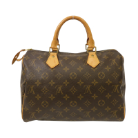 【二手名牌BRAND OFF】LOUIS VUITTON LV 路易威登 棕色 原花 帆布 Speedy 30 手提包 金扣 M41108