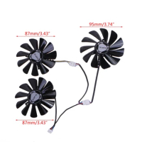 Y1UB 3 Pieces 87mm FY09010M12LPA 4Pin Graphics Card Cooling Fan For GTX 980 Ti 1060 1080 1070 480 580 GPU Cooler Cooling